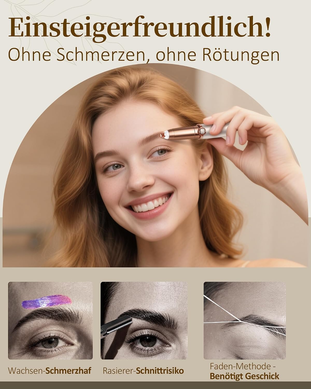 Detalle 2 de Augenbrauenrasierer Elektrisch Präzision Trimmer
