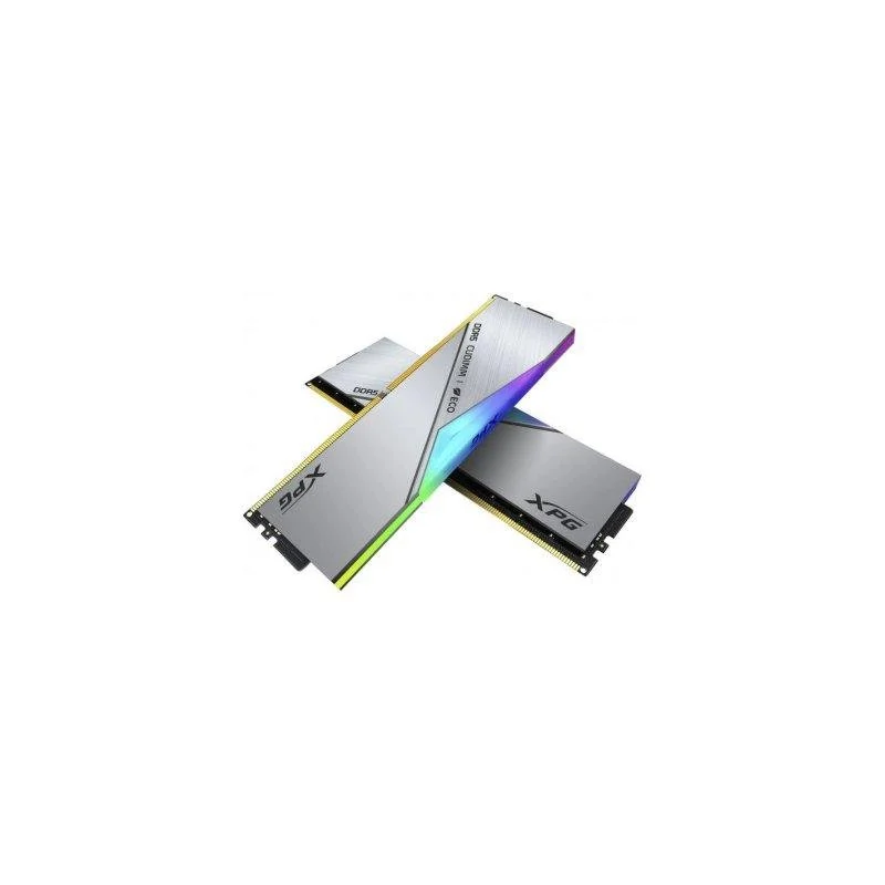Detalle de XPG Lancer RGB DDR5 48GB (2x24GB) 8800MHz CL42 con disipador de aluminio y RGB