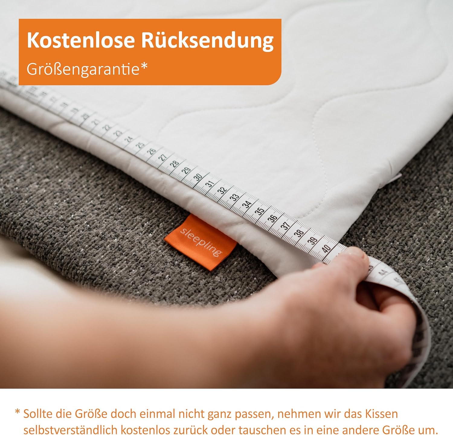 Thumbnail 6 de sleepling 197484 Oreiller extra ferme 65 x 65 cm (lavable jusqu’à 60 °C, OEKO‑TEX 100)