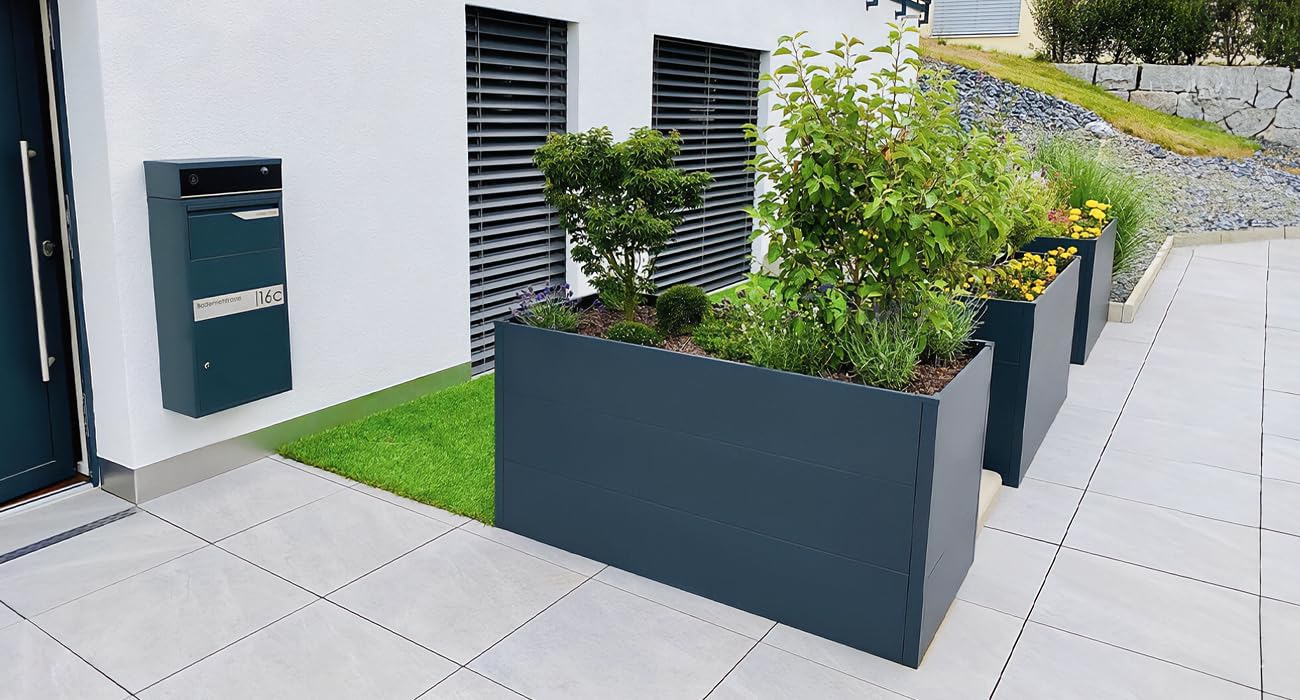 Thumbnail 2 de Metzler Hochbeet für den Garten aus Stahl in Anthrazit – 150 x 75 x 77 cm