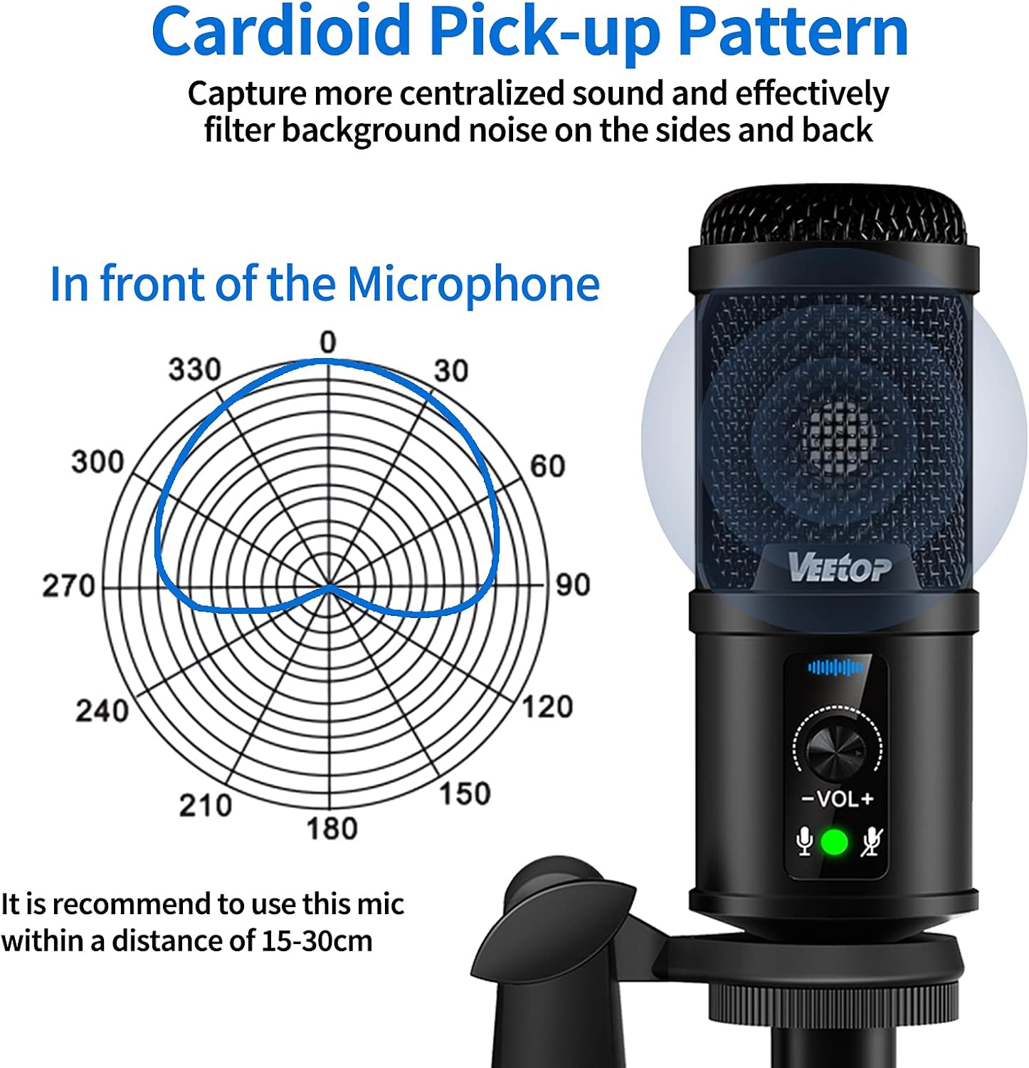 Detalle de Veetop USB Microphone 192kHz/24bit