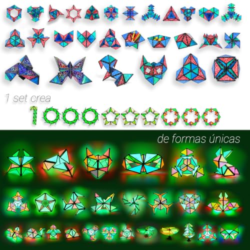 Detalle de TOSY Magnet Pyramid Glow: Cubo magnético con 243 imanes y acabado holográfico