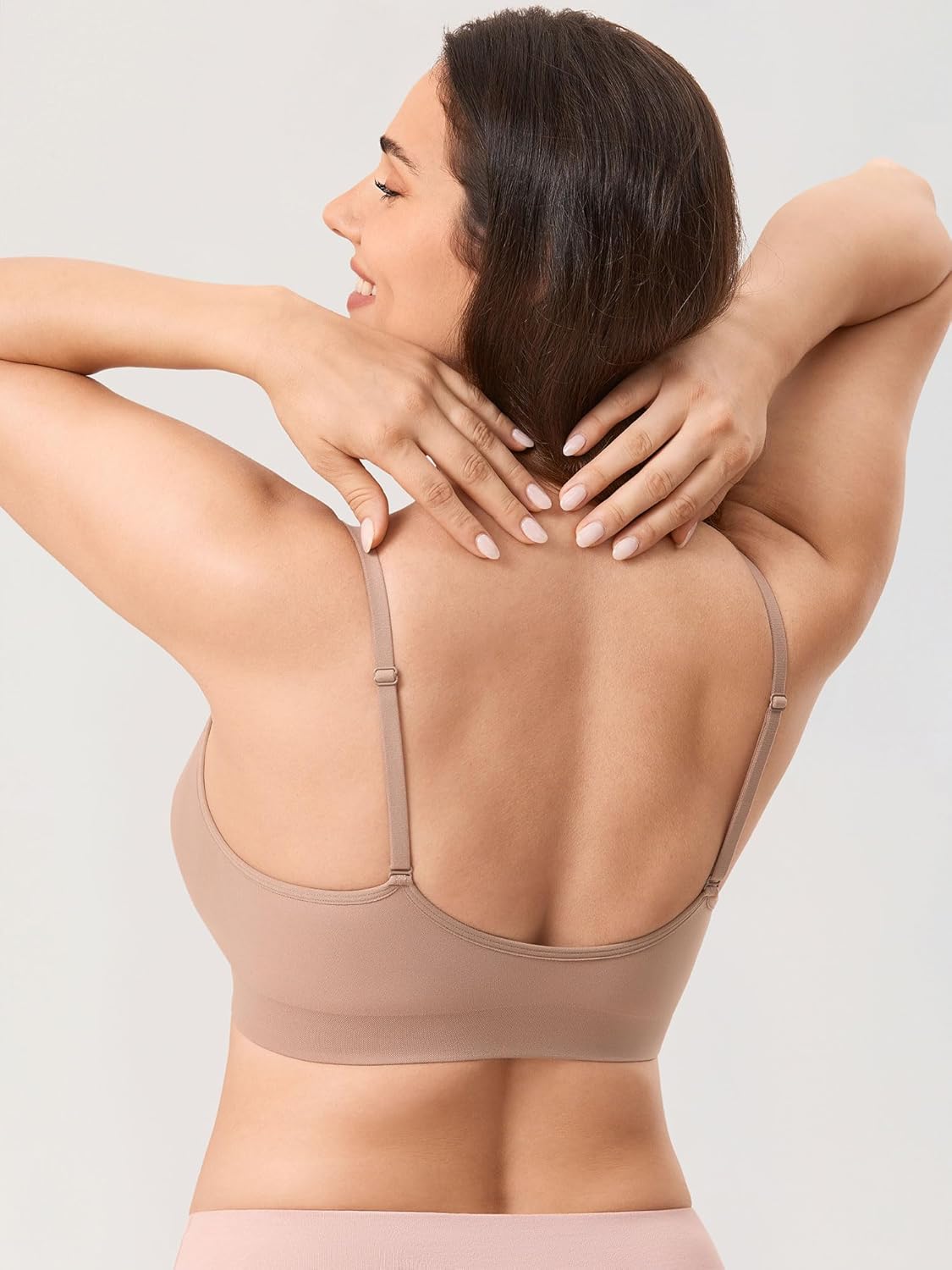 Thumbnail 3 de MOMANDA soutien-gorge d’allaitement sans couture sans armatures grande taille, col en V