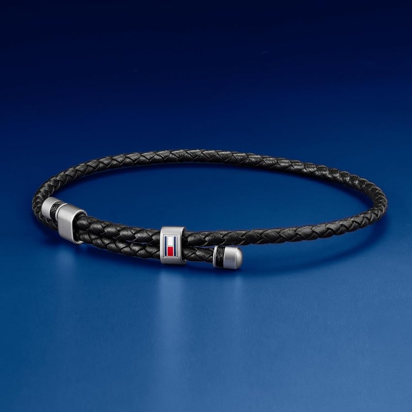 Thumbnail 2 de Tommy Hilfiger 2790224 pulsera cuero trenzado doble vuelta ⌚