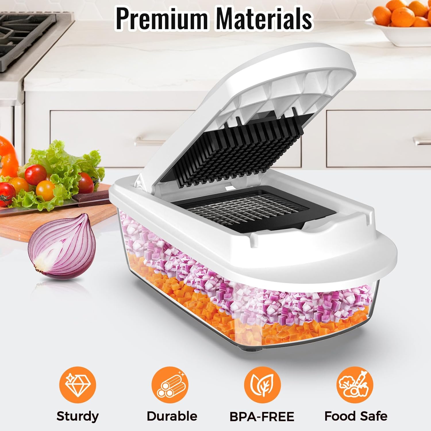 Thumbnail 2 de 8 Blade All-in-1 Vegetable Chopper 17L 🍅