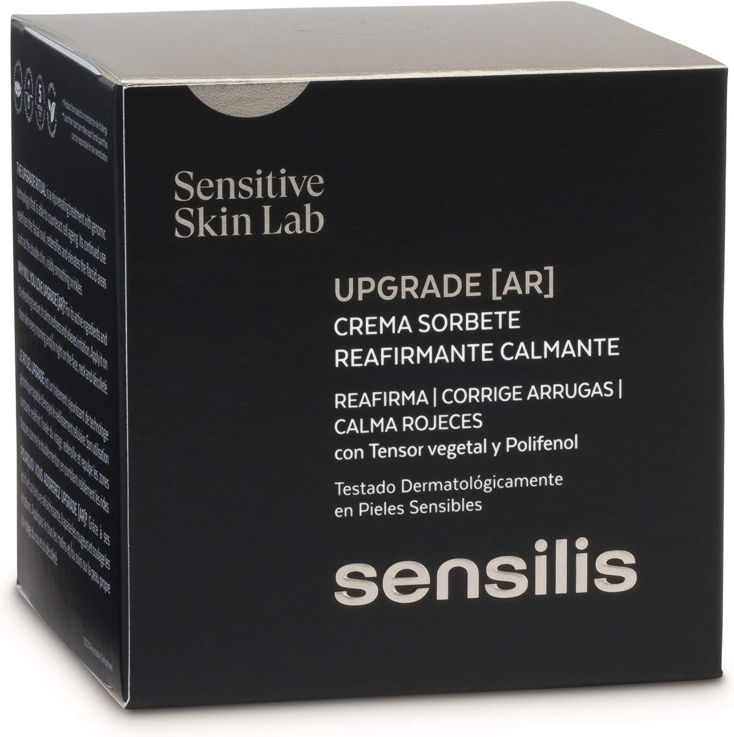 Detalle 2 de Sensilis Upgrade AR – Crème raffermissante, lissante et anti-rougeurs pour peaux sensibles (50 ml)