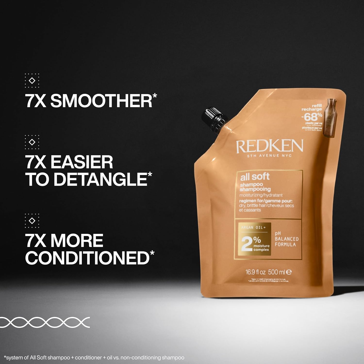 Thumbnail 1 de Redken All Soft Shampoo for Dry Hair with Argan Oil