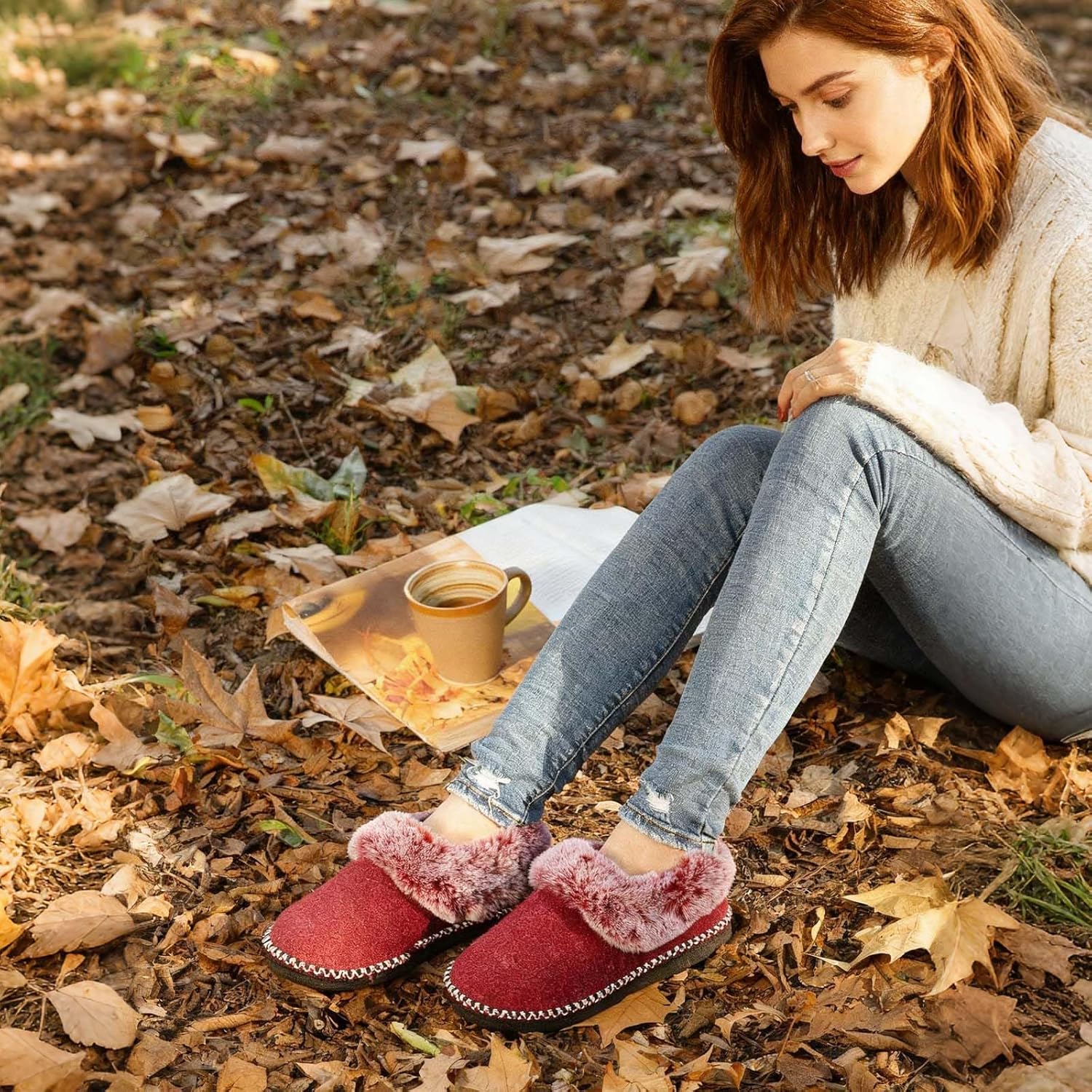 Thumbnail 1 de EverFoams Women's Bootie Slippers Memory Foam cosy house slippers