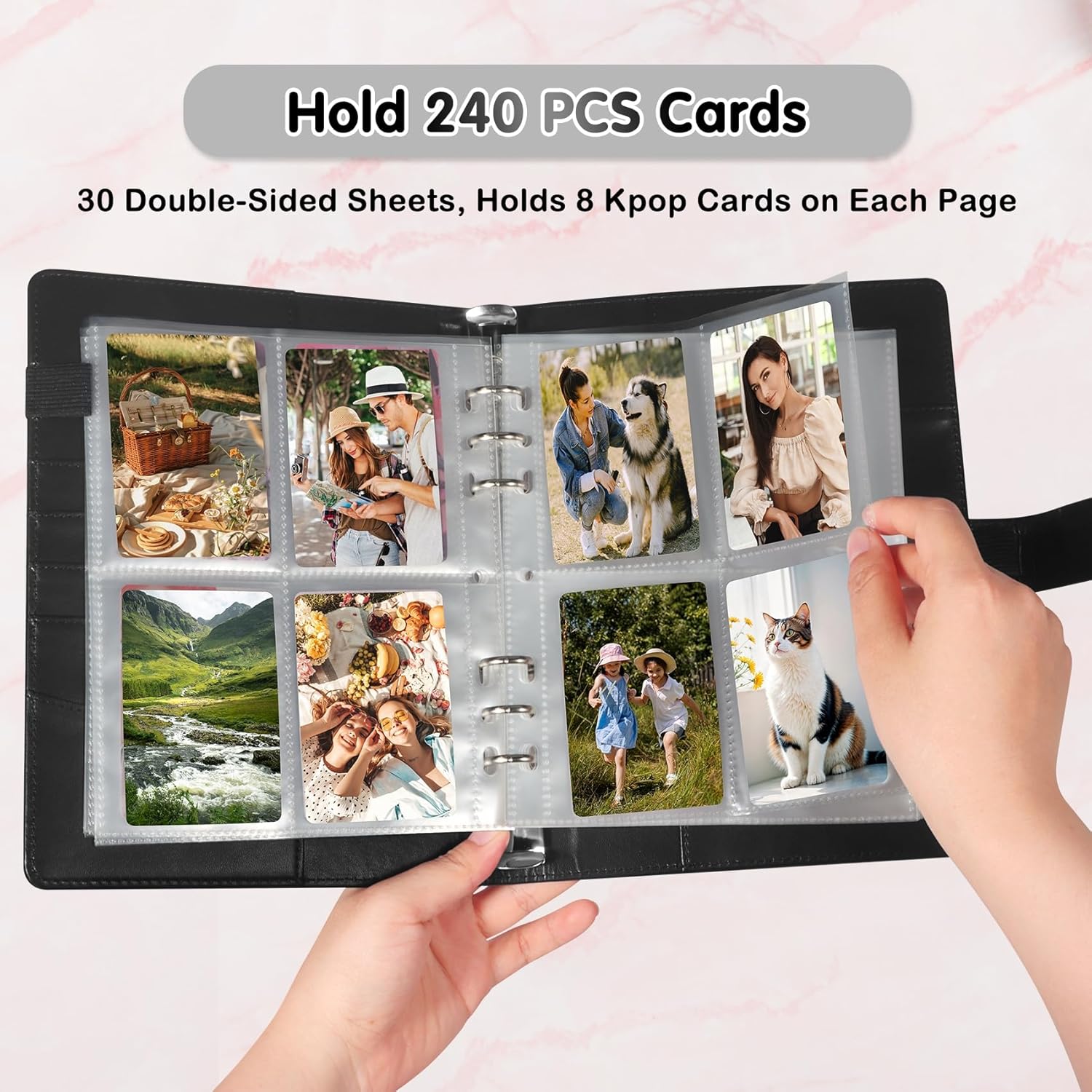 Detalle 2 de A5 Kpop Photocard Binder 240 Card Slots