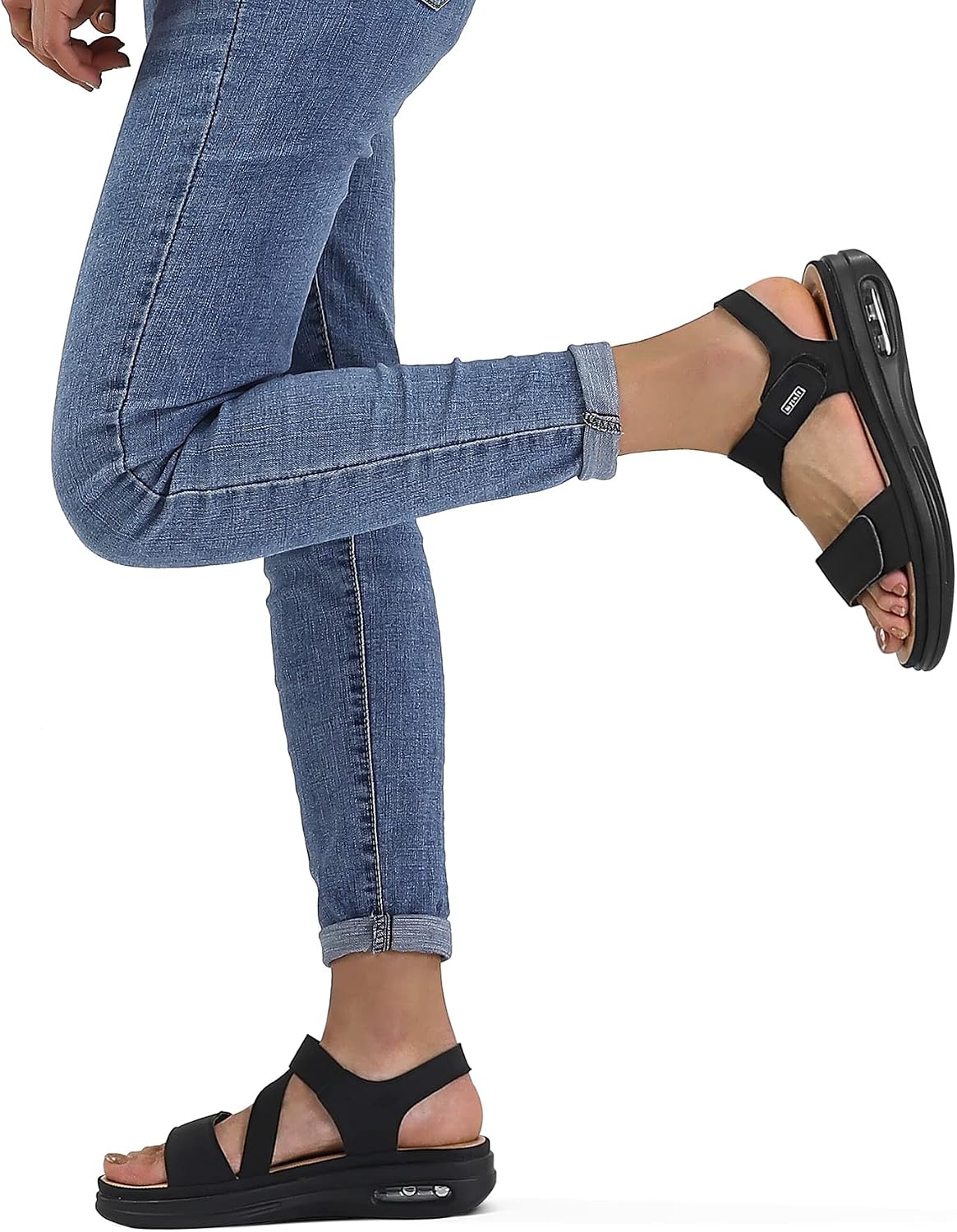 Detalle de mysoft Women's Summer Walking Sandals with Air Cushion Platform