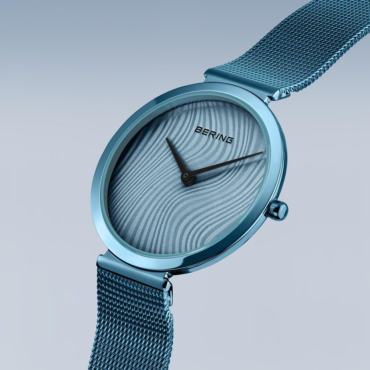 Thumbnail 3 de BERING 18132-Charity1: Orologio da polso da donna in acciaio con cinturino milanese, cassa blu 32 mm