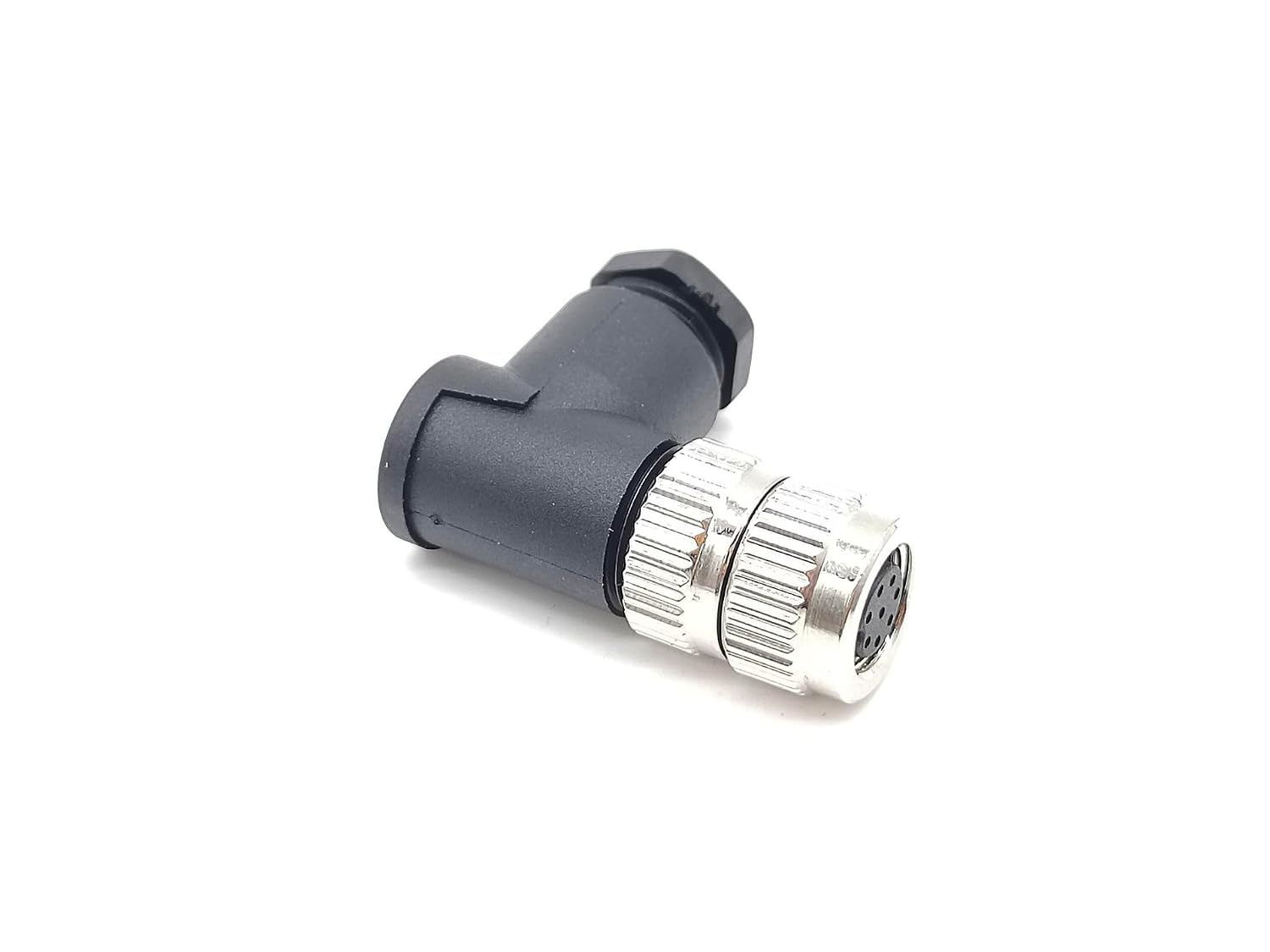 Detalle de Elecbee EB-400-8038-H M8コネクタ 8ピンメスAコード・直角・ねじ式