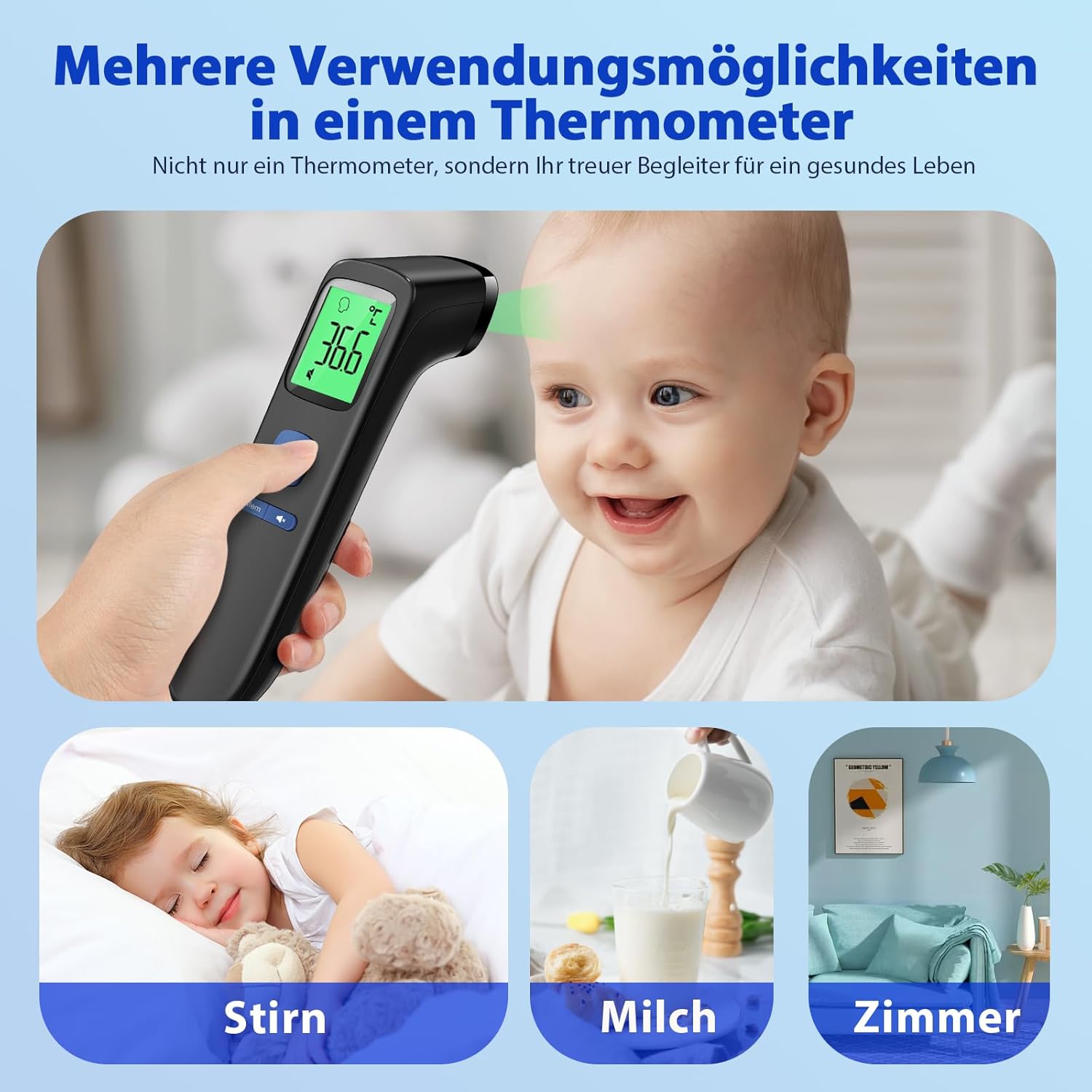 Thumbnail 4 de Kontaktloses Stirnthermometer für Fieber