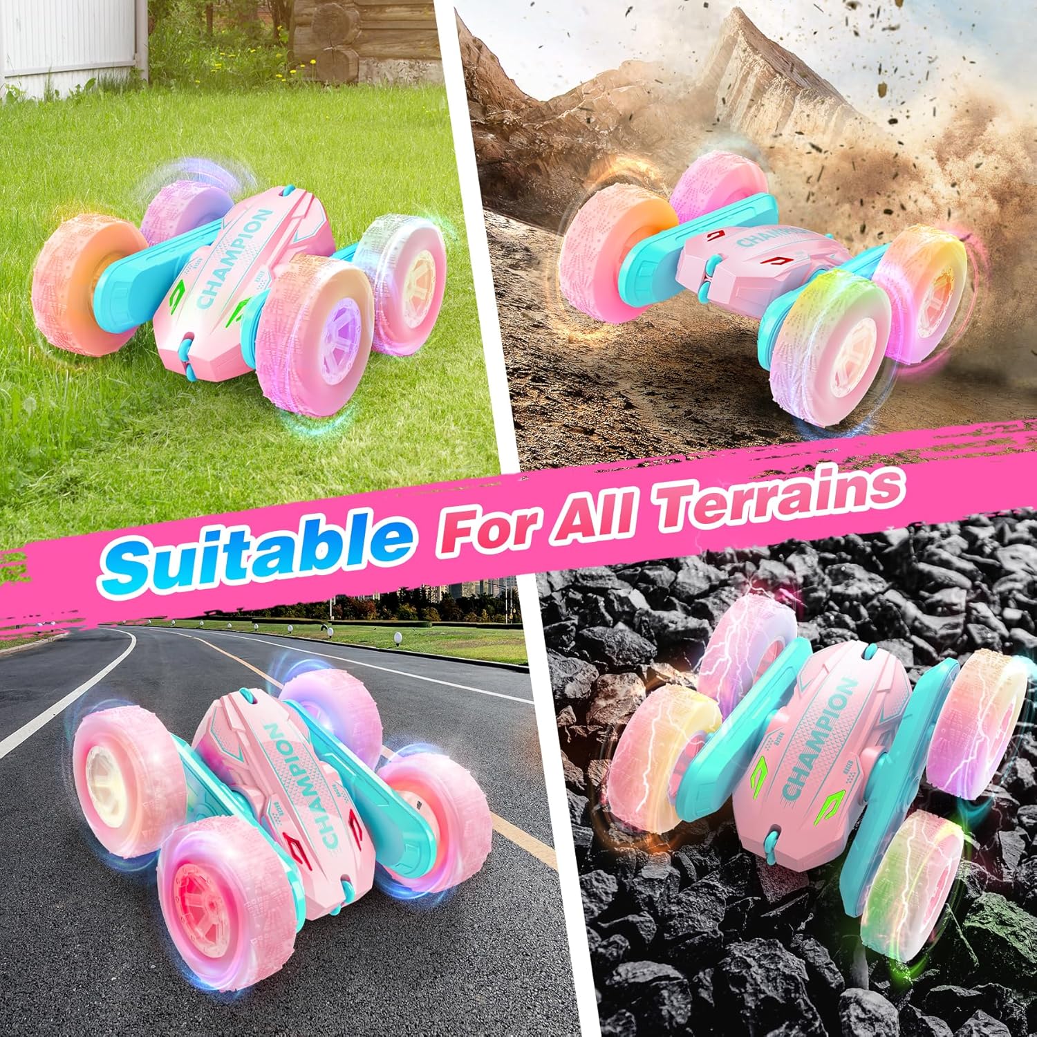 Detalle de Ophy Auto Telecomandata LED 360° – Giocattolo esterno per bambini 3+
