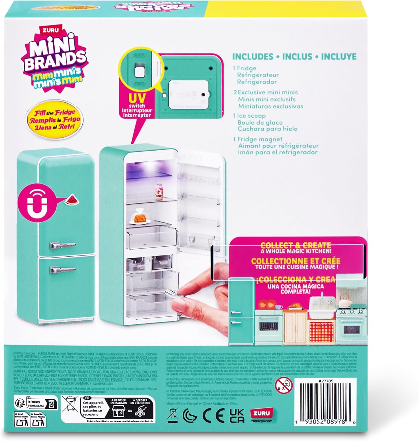 Detalle de Mini Brands Juego Llena la Nevera S1 + 2 cápsulas INT: miniaturas, imanes y sorpresas para coleccionistas