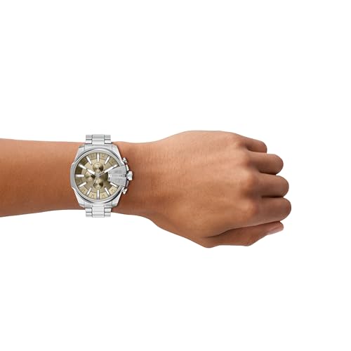 Thumbnail 1 de Diesel Mega Chief Slim DZ4702 48mm Silver-Tone Stainless Steel Watch