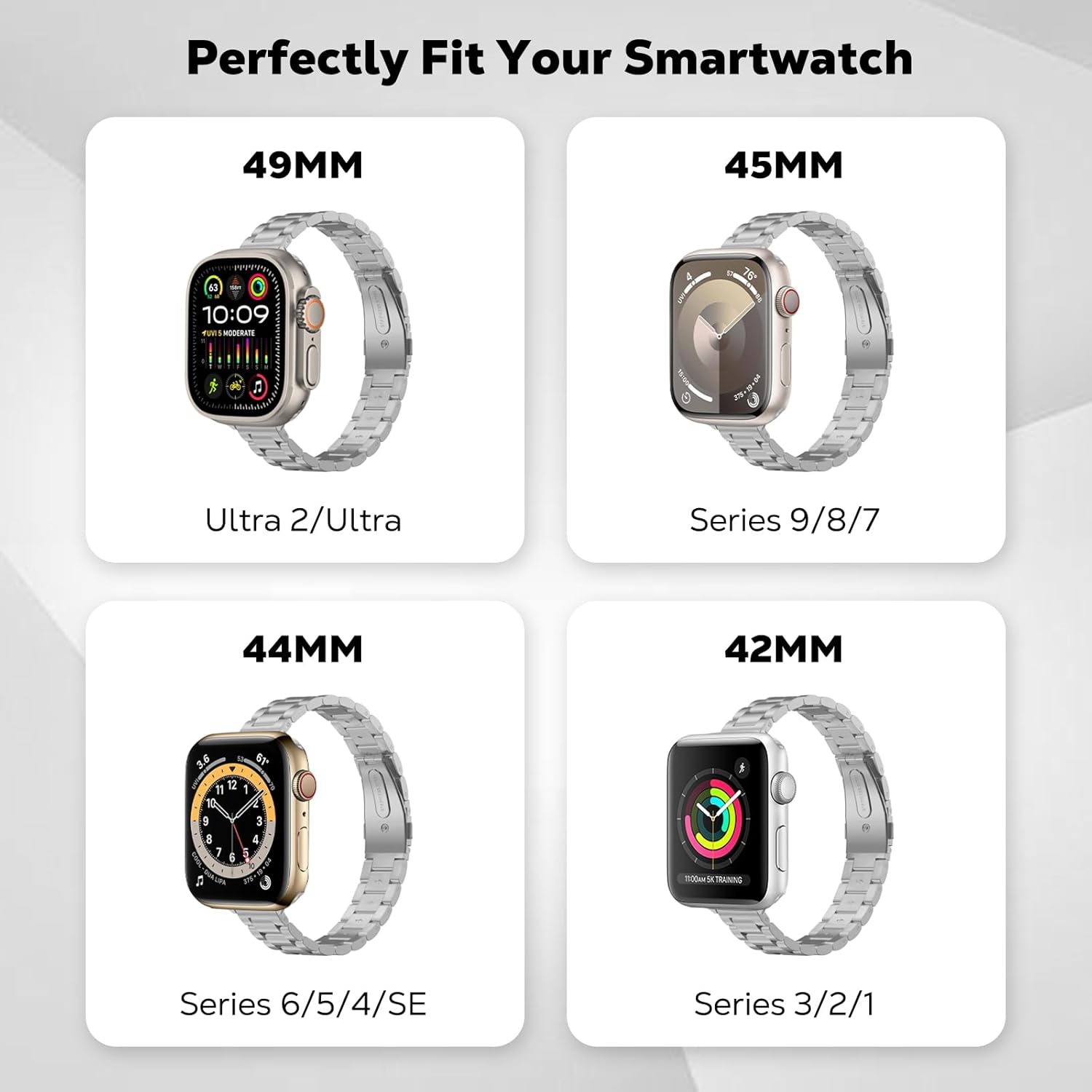 Thumbnail 1 de MoKo Slim Steel Band for Apple Watch