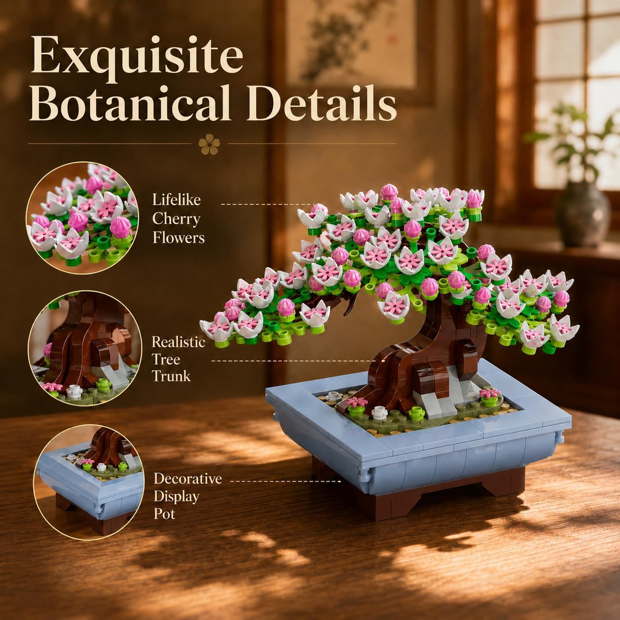 Thumbnail 3 de CUBIMANA Cherry Blossoms Bonsai Set