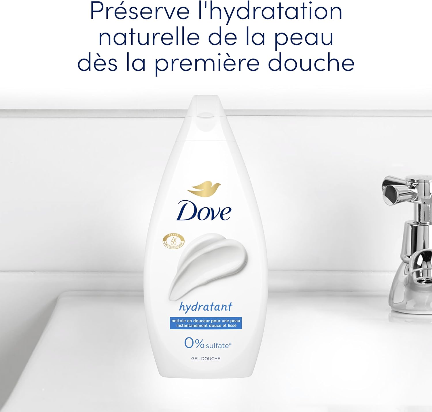 Thumbnail 4 de Dove Gel Douche Essentiel Hydratant (lot promo 2×450 ml) — nettoie en douceur et laisse la peau souple