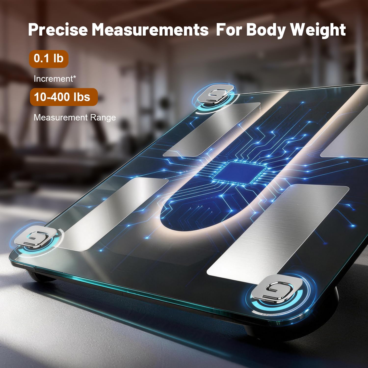 Detalle 2 de LOBRULLT Smart Body Weight Scale, 5.8-Inch Display, Bluetooth, 23 Metrics