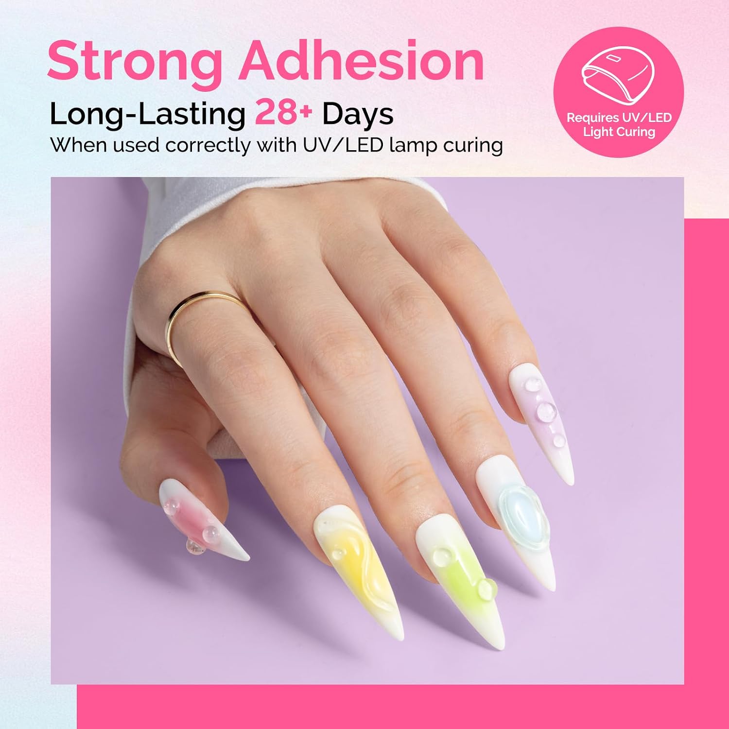 Detalle 2 de MelodySusie Nail Art Glue Gel 60g