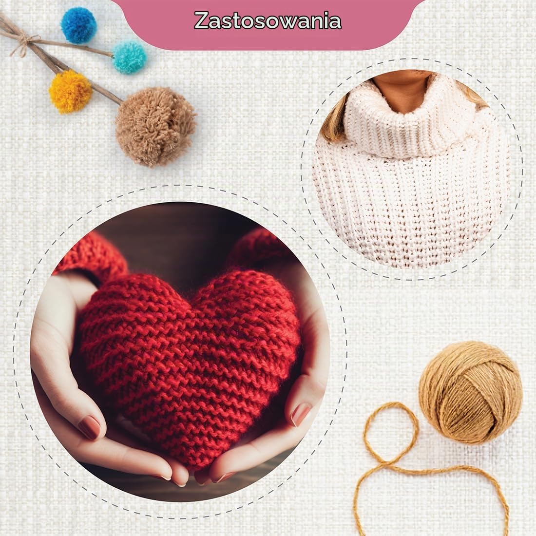 Detalle de KnitPro Zing – wymienne druty aluminiowe 13 cm, 5 rozmiarów i 2 kable