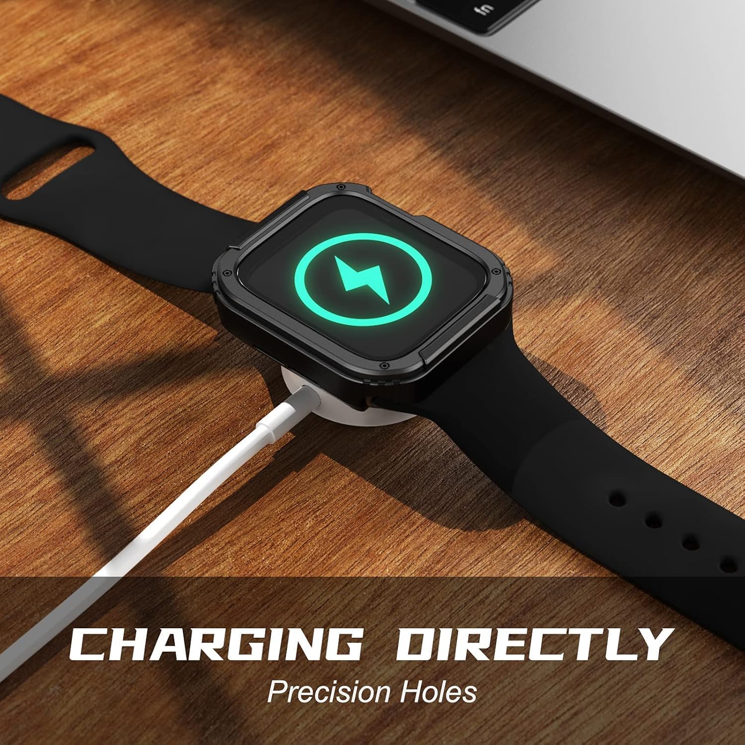 Thumbnail 4 de Adepoy 2-Pack Rugged Case for Apple Watch Series 10 46mm with Tempered Glass Screen Protector