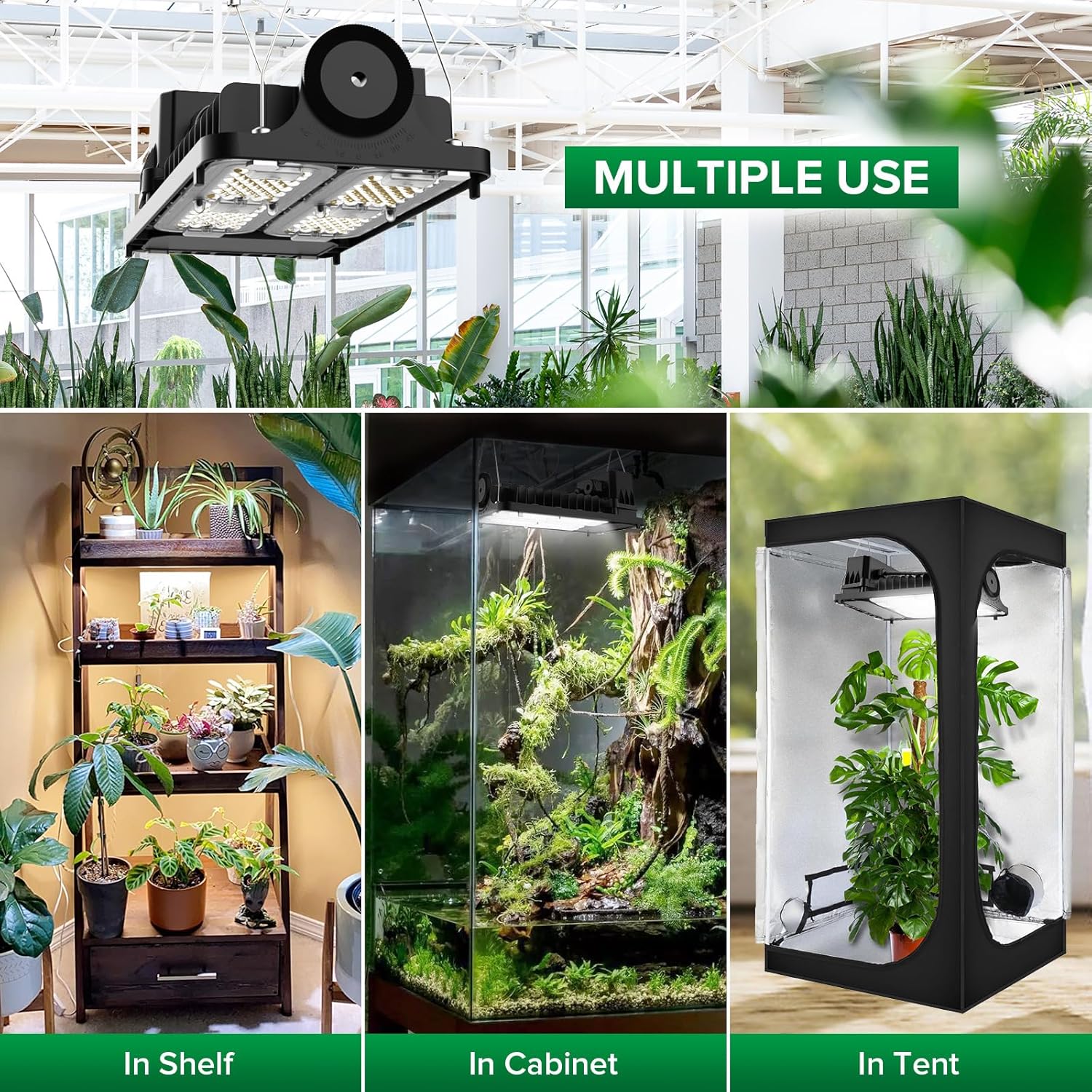 Thumbnail 6 de SANSI LED Grow Light da Interno 1000W equivalenti: illuminazione Full Spectrum con controllo dimmer e dissipazione in ceramica