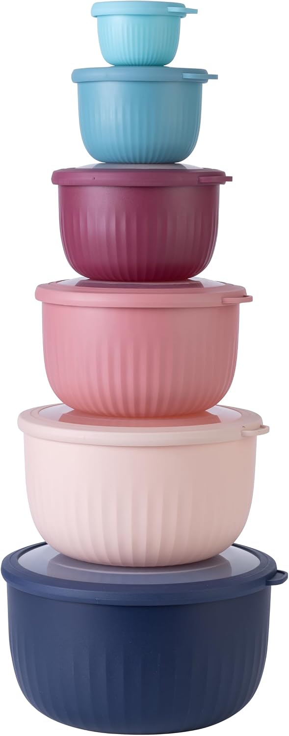 Detalle de COOK WITH COLOR Prep Bowls 12-piece set 🥣