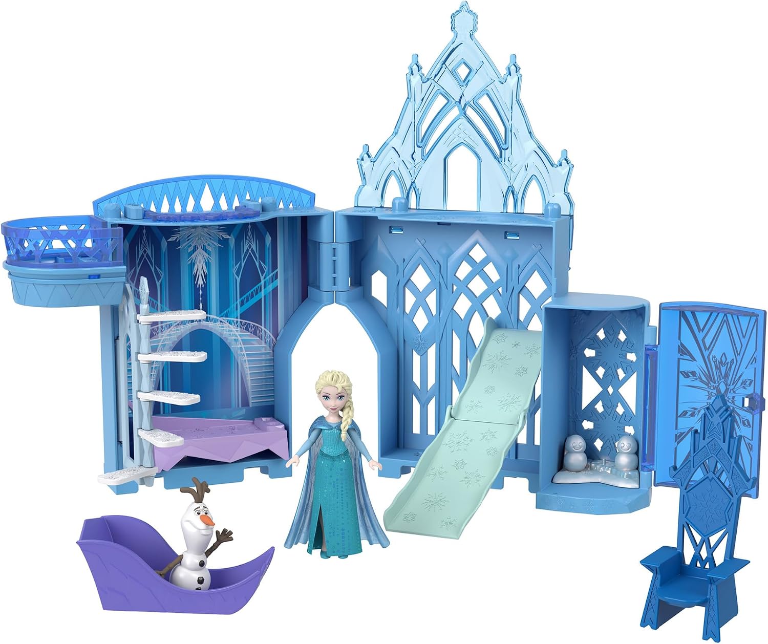 Detalle de マテル JNJ29 アナと雪の女王 エルサとこおりのおしろ プレイセット