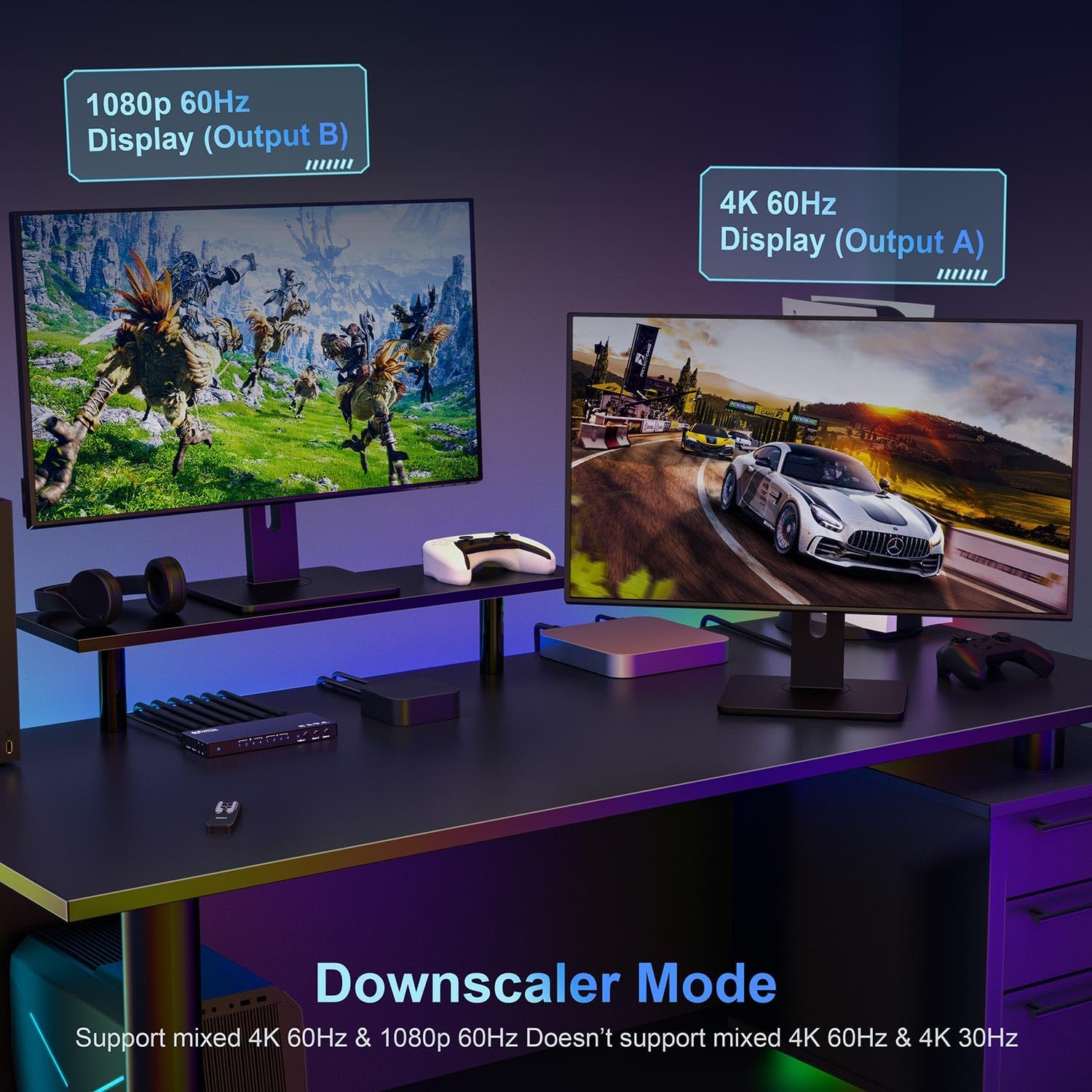 Detalle 2 de PORTTA HDMI Matrix 4x2 4K60Hz – HDMI-Switch