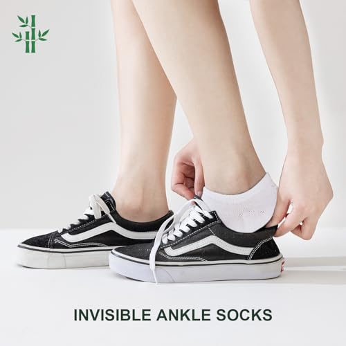 Thumbnail 4 de Niofind Bamboo Trainer Socks for Women and Men: No Show, No Slip, All-Day Comfort