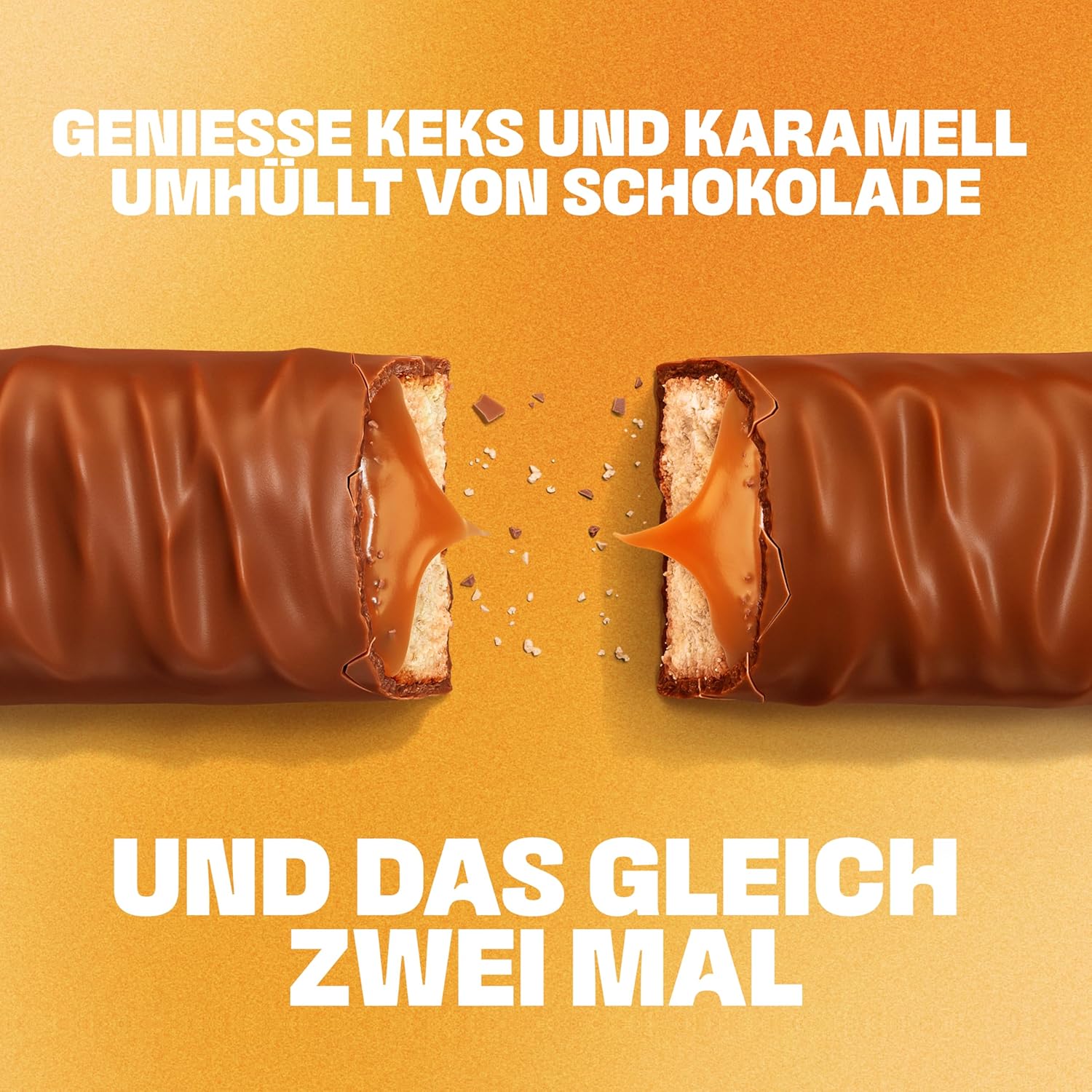 Detalle de Twix Xtra Großpackung Schokoladen-Riegel: Karamell & Keks in 30x75 g