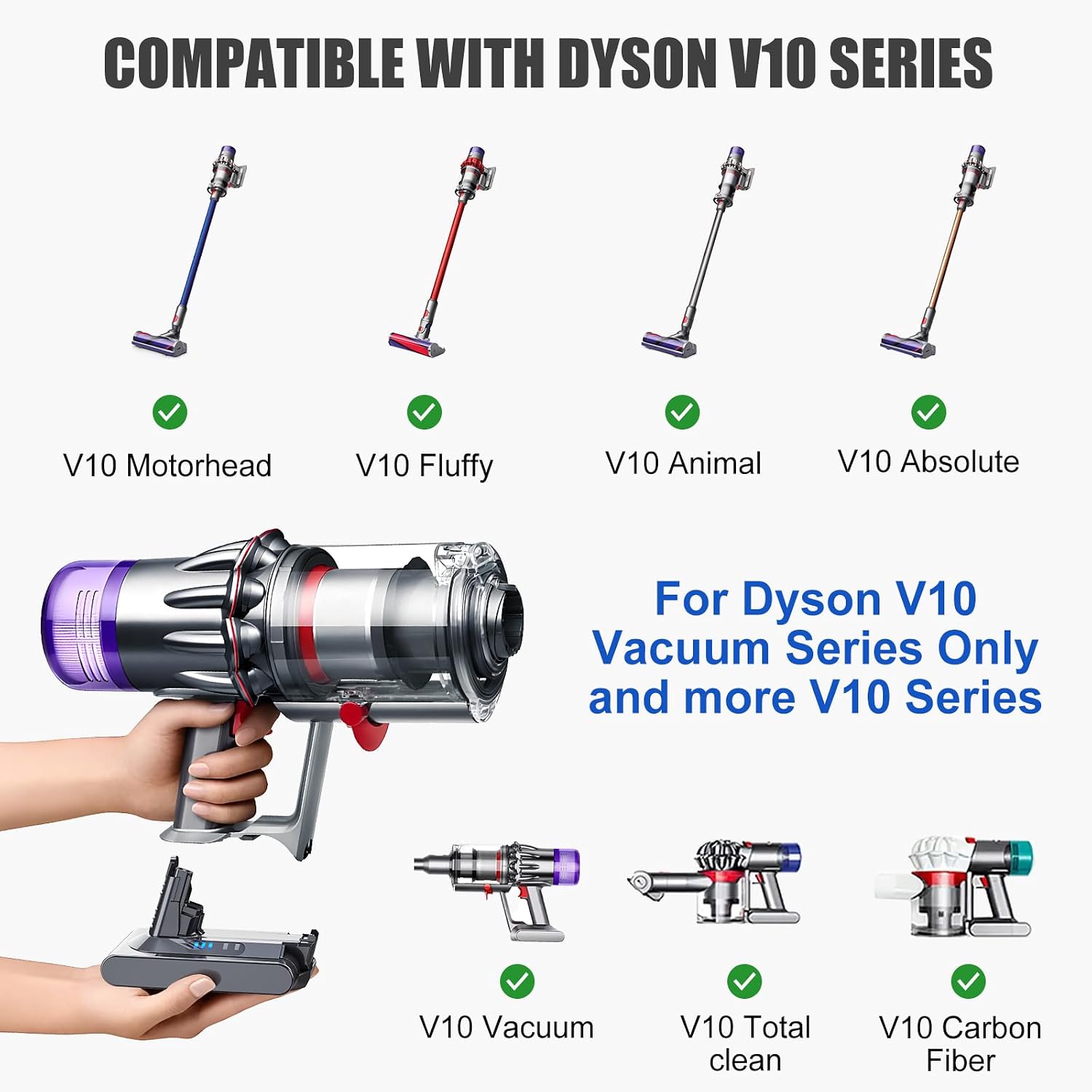 Thumbnail 3 de Dyson 6000mAh V10 Batería