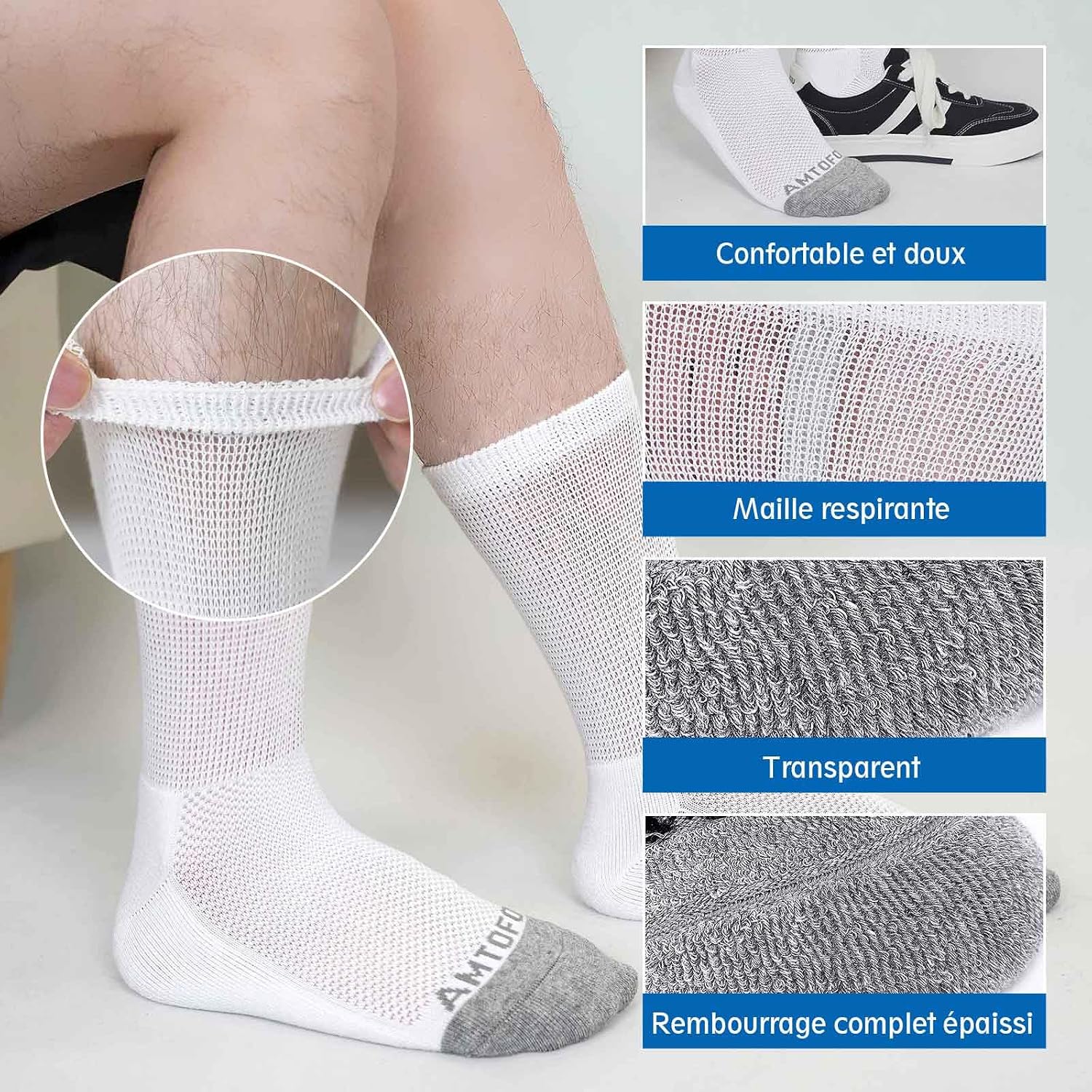 Thumbnail 4 de LOFIR Chaussettes Diabetiques Cotton 39-50