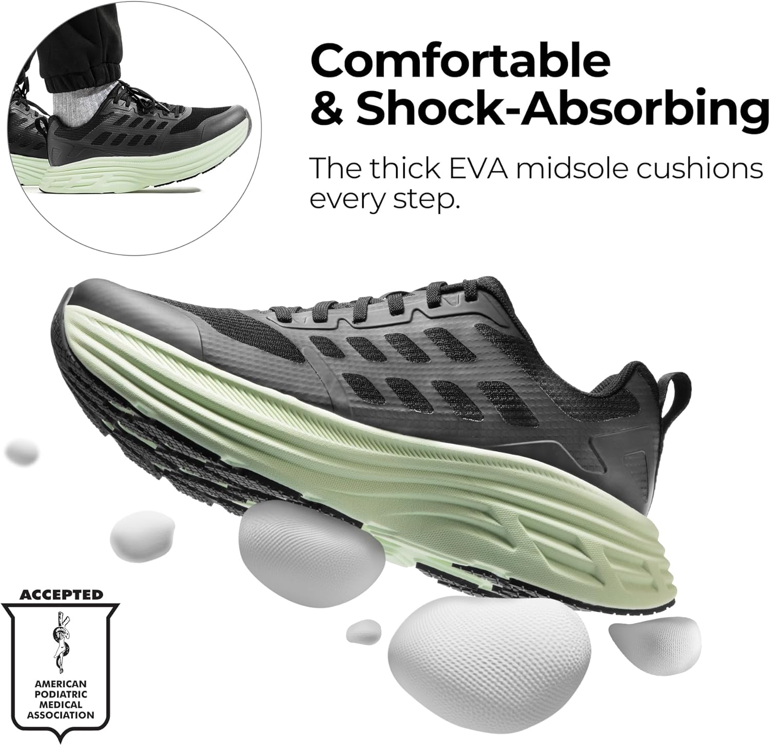 Detalle de NORTIV 8 Men's Cushioning Sneakers