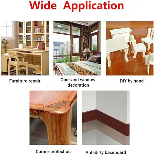 Detalle de Semazz Vinilo Adhesivo para Muebles – Cinta Impermeable de Imitación Madera 8 cm x 4,57 m