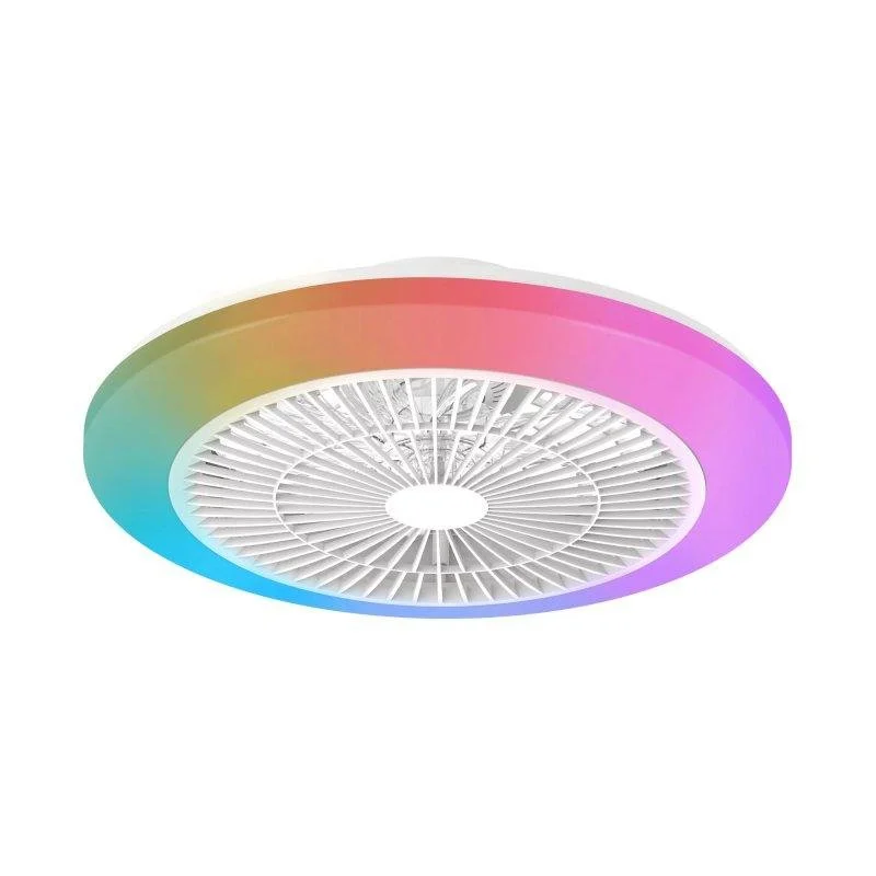 Detalle de Ventilador de Techo Philips Amigo 60W: 6 velocidades, mando a distancia y luz LED RGB