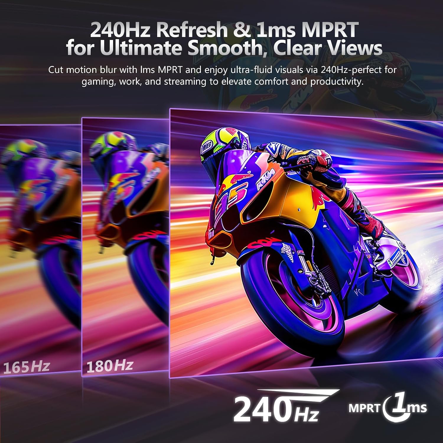 Detalle de Z-Edge 24,5" Gaming Monitor: 240 Hz, 1 ms MPRT, VA-Panel