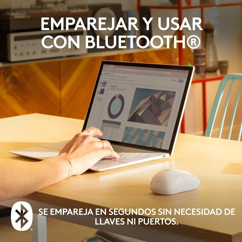 Thumbnail 3 de Logitech M240 Silent ratón Bluetooth blanco