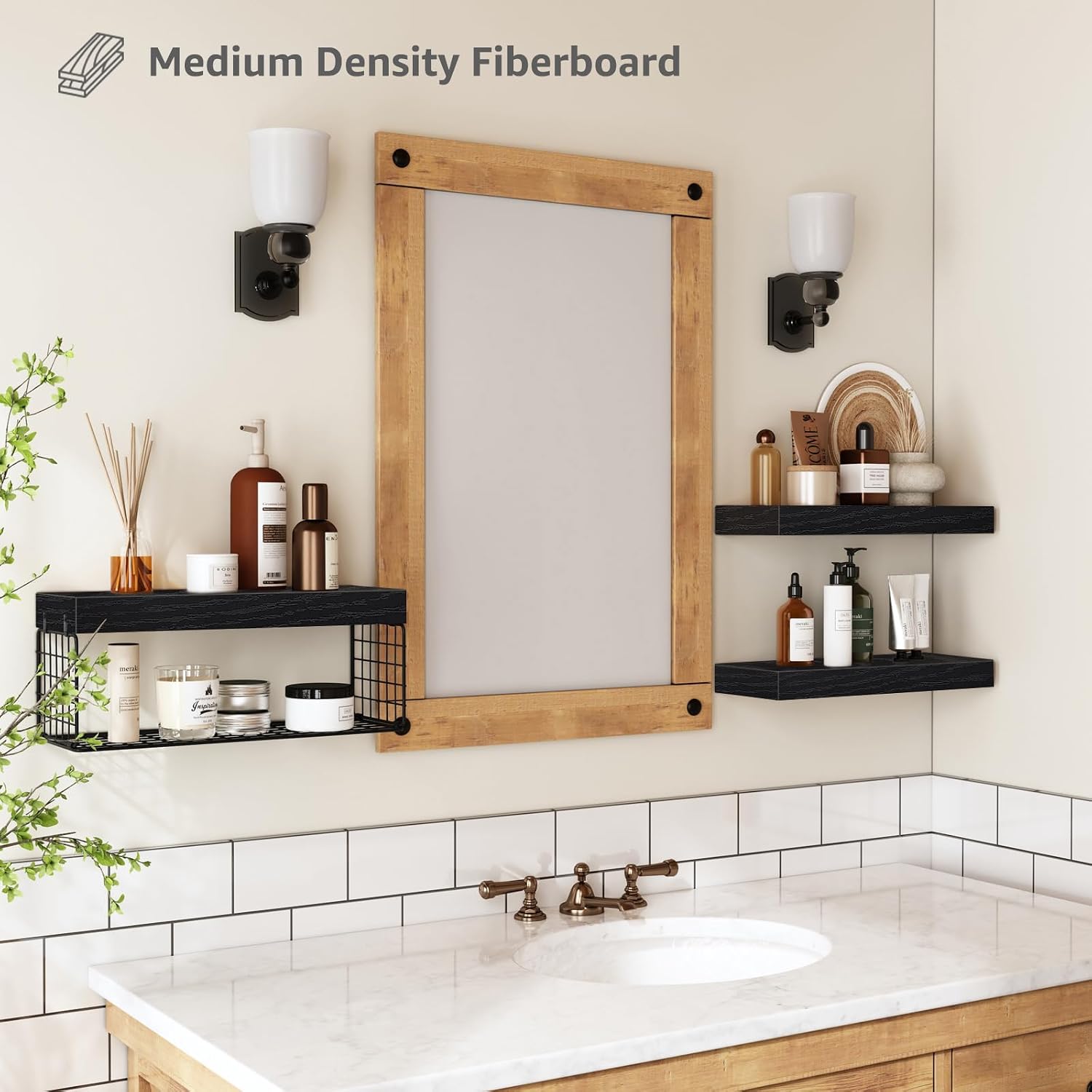 Thumbnail 4 de QEEIG Bathroom Shelves, 15.7-Inch