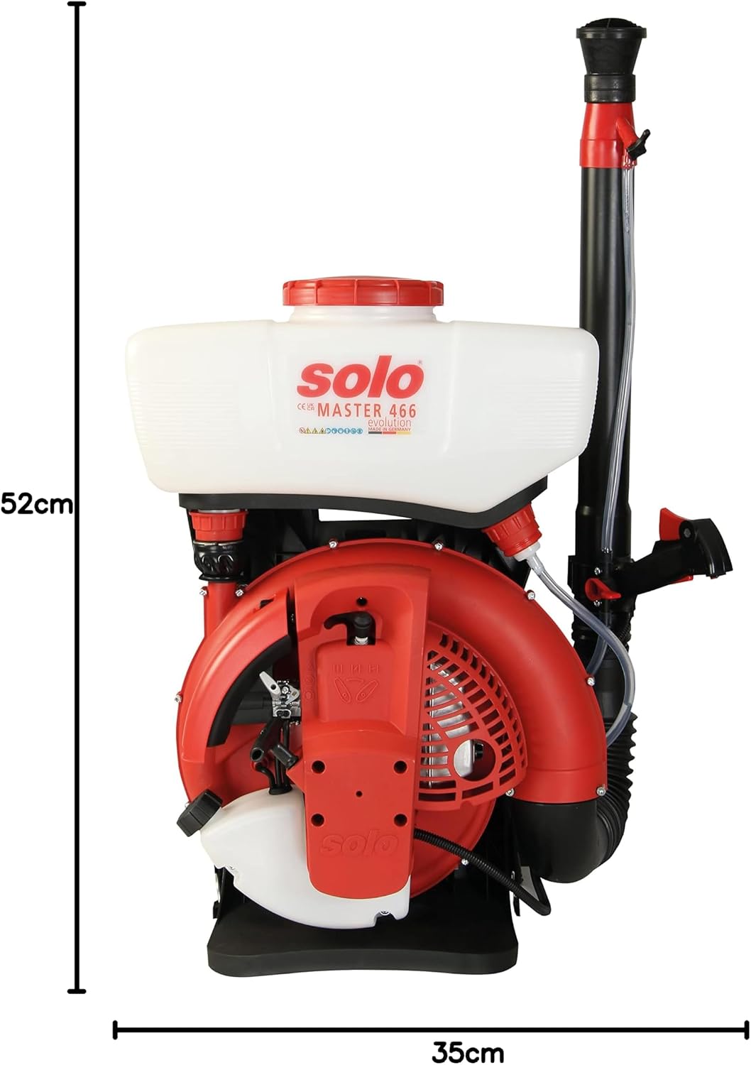 Detalle 2 de SOLO Master 466 Evolution – opryskiwacz spalinowy 2-suwowy, zbiornik 14 l