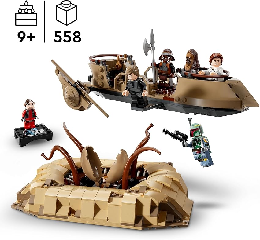 Detalle 2 de LEGO Star Wars 75396: Esquife del Desierto y Sarlacc 🚀