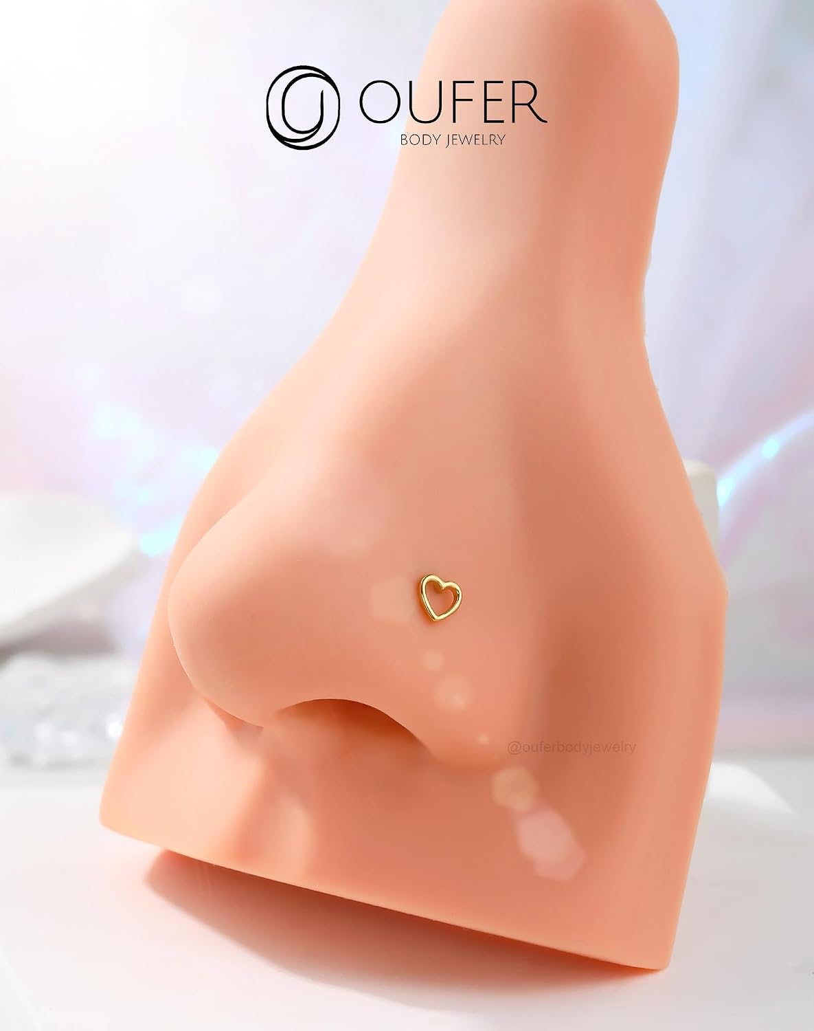 Thumbnail 5 de OUFER 20G Piercing Naso Cuore 7 mm