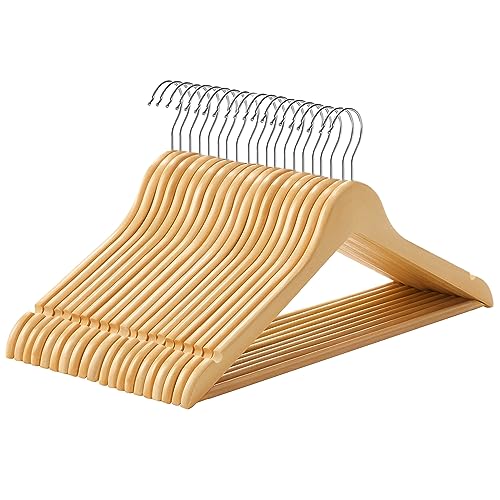 Thumbnail 9 de SONGMICS Grucce Legno 20 Pezzi CRW001-20 – Antiscivolo, Gancio a 360° e Vero stile naturale