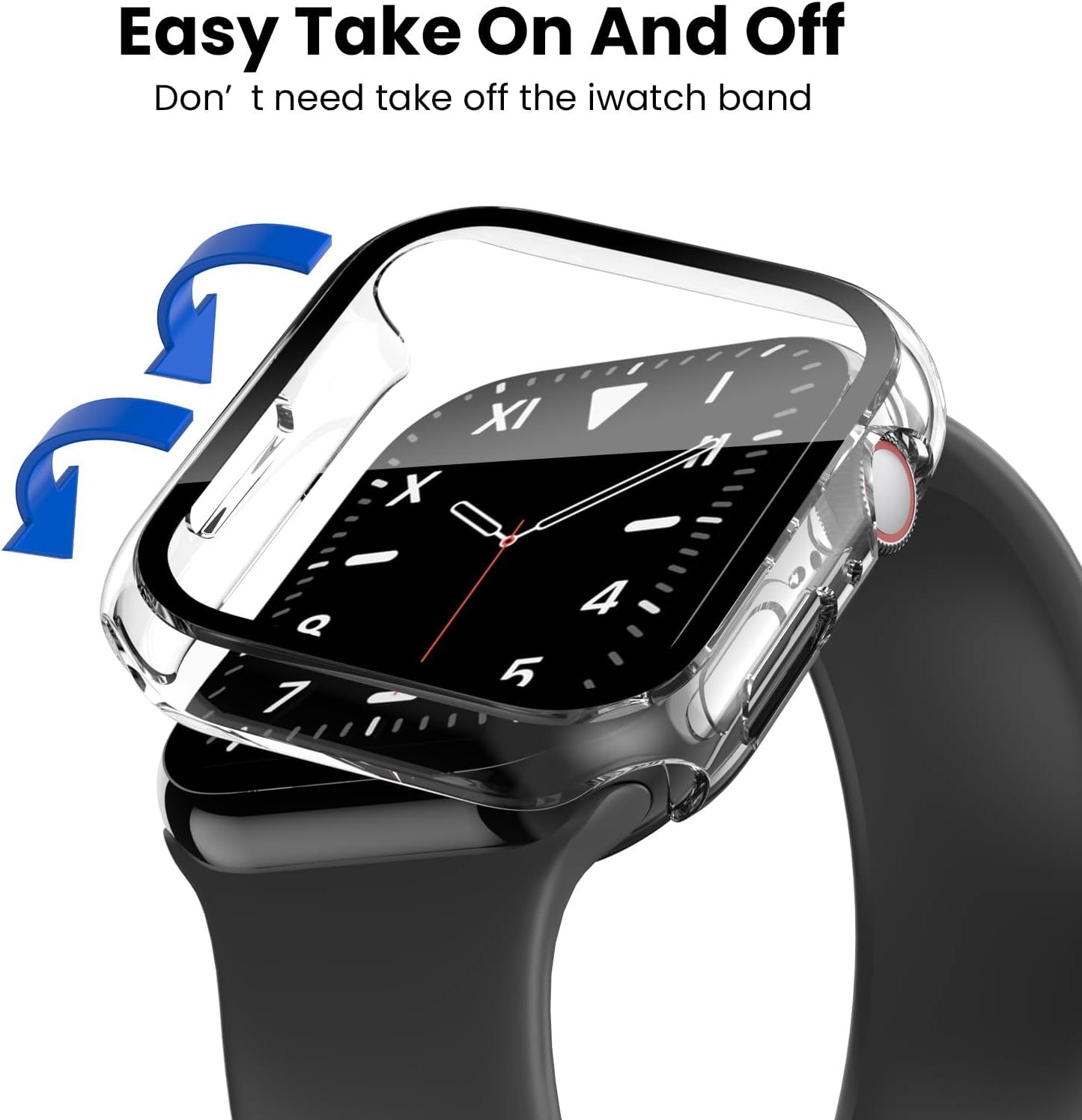 Thumbnail 6 de Delidigi 40mm Apple Watch Screen Protector Case — 3 Pack Hard PC with Tempered Glass, for SE3/SE2/Series 6/5/4/SE