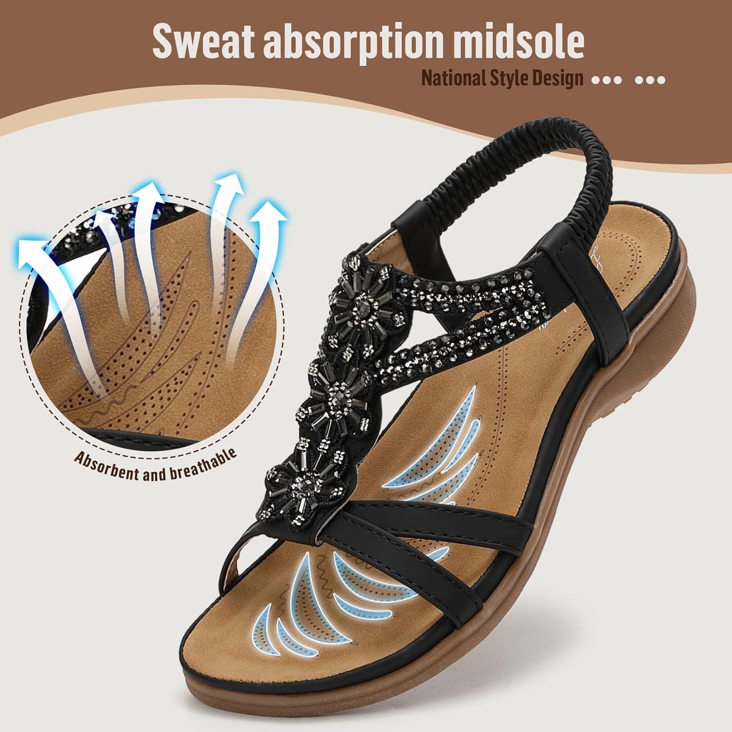 Thumbnail 3 de Littleplum Sandales Plats Femme Été — Confort et style bohème