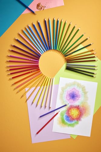 Detalle de FABER-CASTELL Coffret Castle, 60 crayons de couleur – Crayons en bois à mine de 3,6 et forme hexagonale
