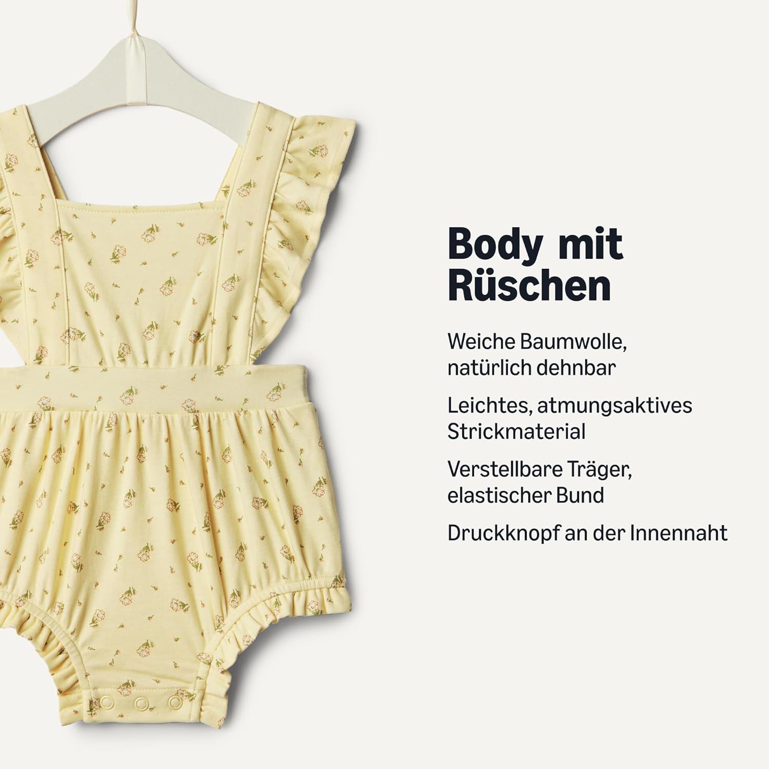 Thumbnail 1 de Amazon Essentials x Sofia Grainge Baby Mädchen ärmelloser Body mit Rüschen aus Baumwoll-Interlock