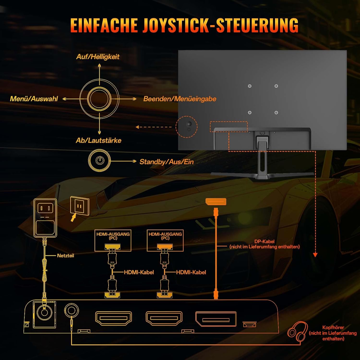 Thumbnail 6 de Minifire 27 Zoll FHD Gaming-Monitor MFG27F2 (180 Hz, 1 ms, Fast IPS, HDR 10, AdaptiveSync)